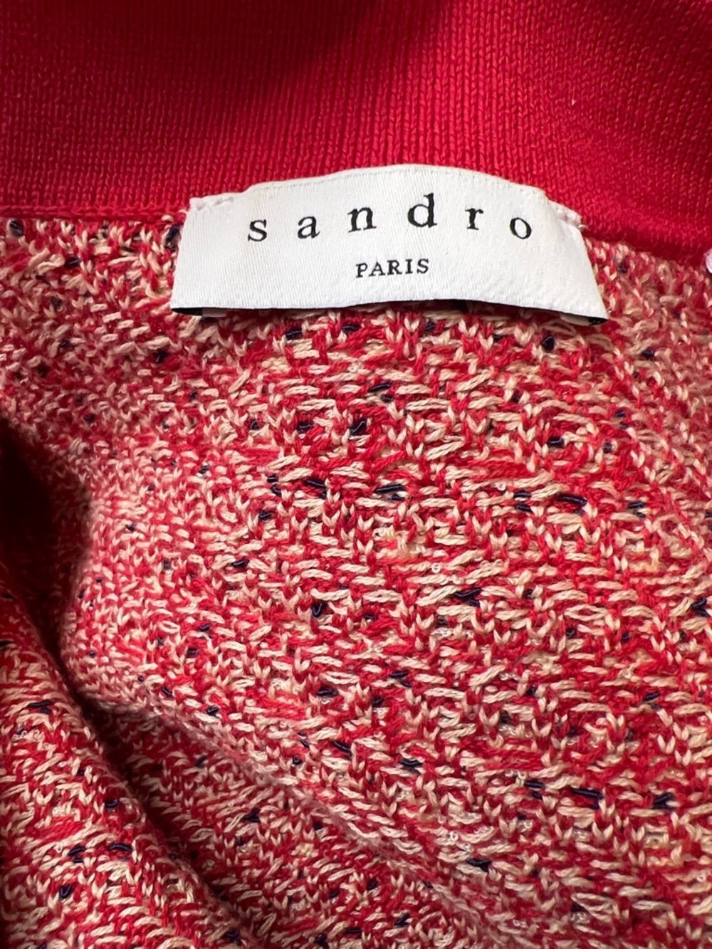 Sandro The Brandy Tweed Cardigan w/Pearl Buttons Size 3/L - Picture 8 of 11